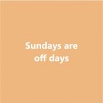 sunday are off days