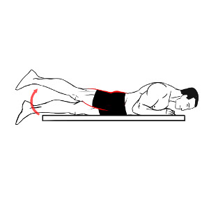 prone straight leg raises